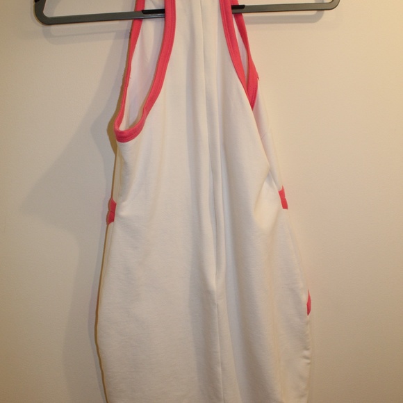 Sabo SkirtPink & White Geometric Halter Dress - Picture 3 of 4